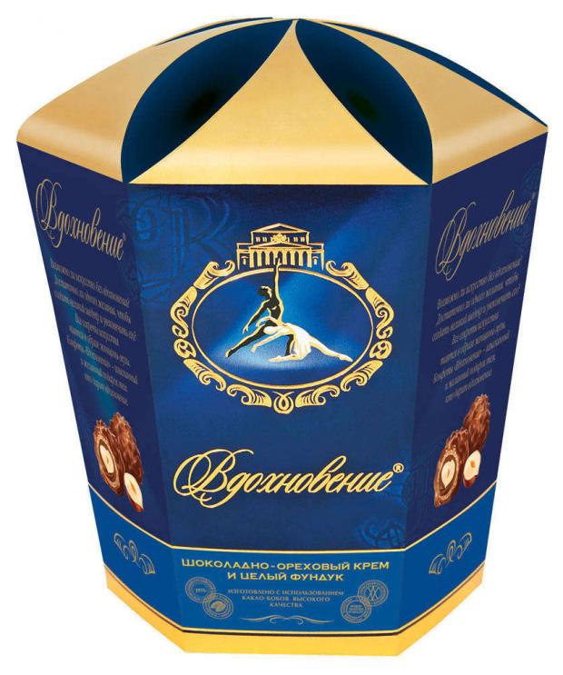 

Конфеты «Вдохновение» с шоколадно-ореховым кремом и фундуком, 150 г