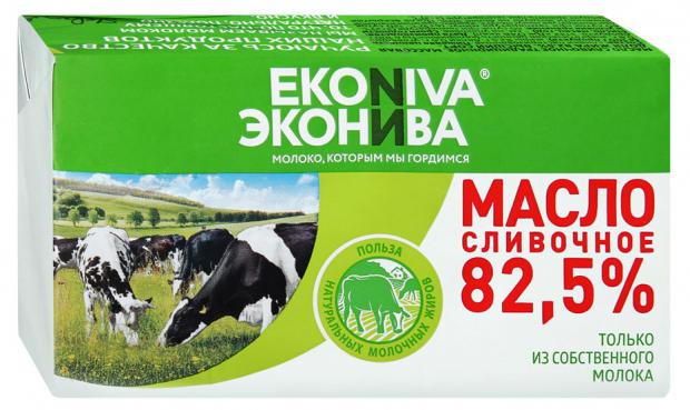 Масло сливочное ЭкоНива Традиционное 82,5%, 350 г