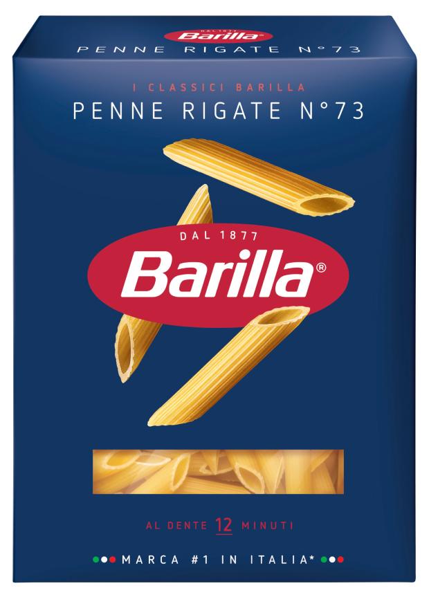 Перья Barilla Penne Rigate n.73 из твердых сортов пшеницы, 450 г