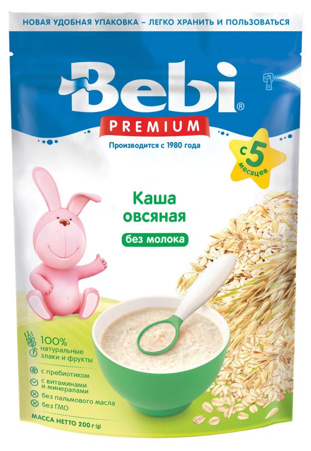 Каша безмолочная Bebi Premium Овсяная с 5 мес., 200 г