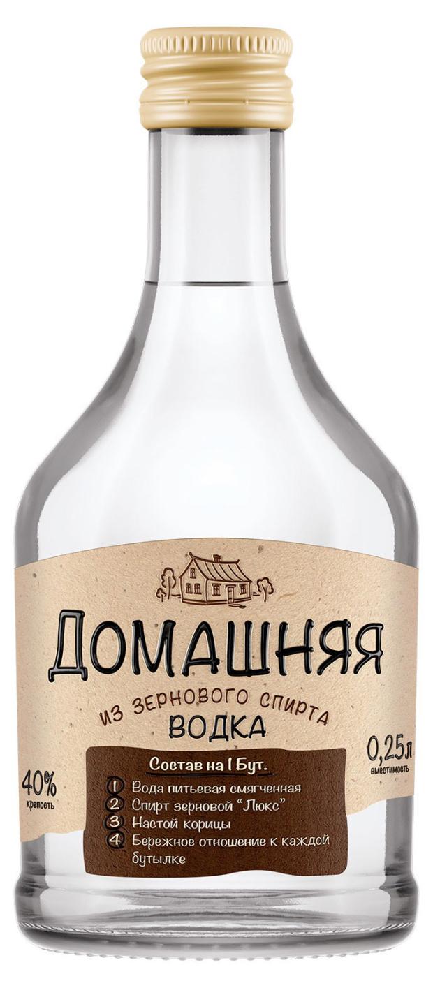 Водка Домашняя Россия, 0,25 л
