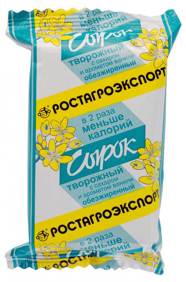 

Сырок творожный «РостАгроЭкспорт» с сахаром и ароматом ванили Обезжиренный, 90 г