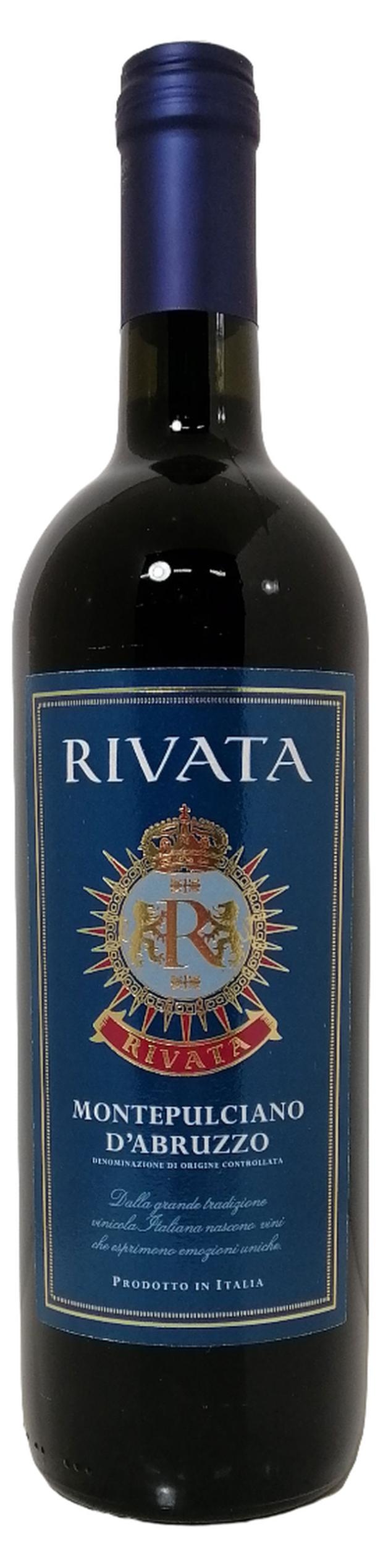 Вино Rivata Montepulciano d'Abruzzo красное сухое Италия, 0,75 л