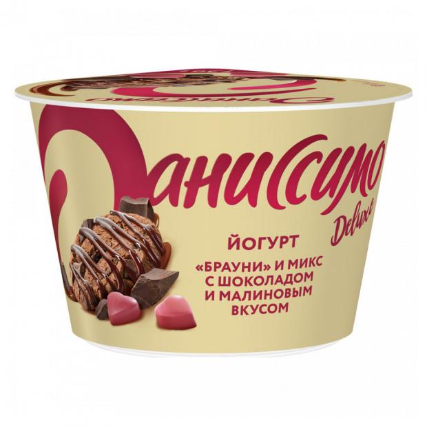 

Йогурт «Даниссимо» Deluxe брауни и микс с шоколадом и малиновым вкусом 2,9%, 136 г