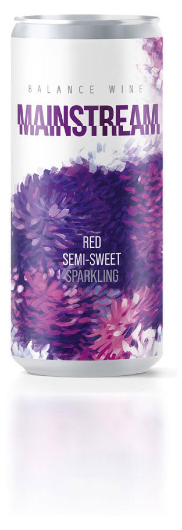 Плодовый алкогольный продукт Mainstream красный полусладкий, 330 мл
