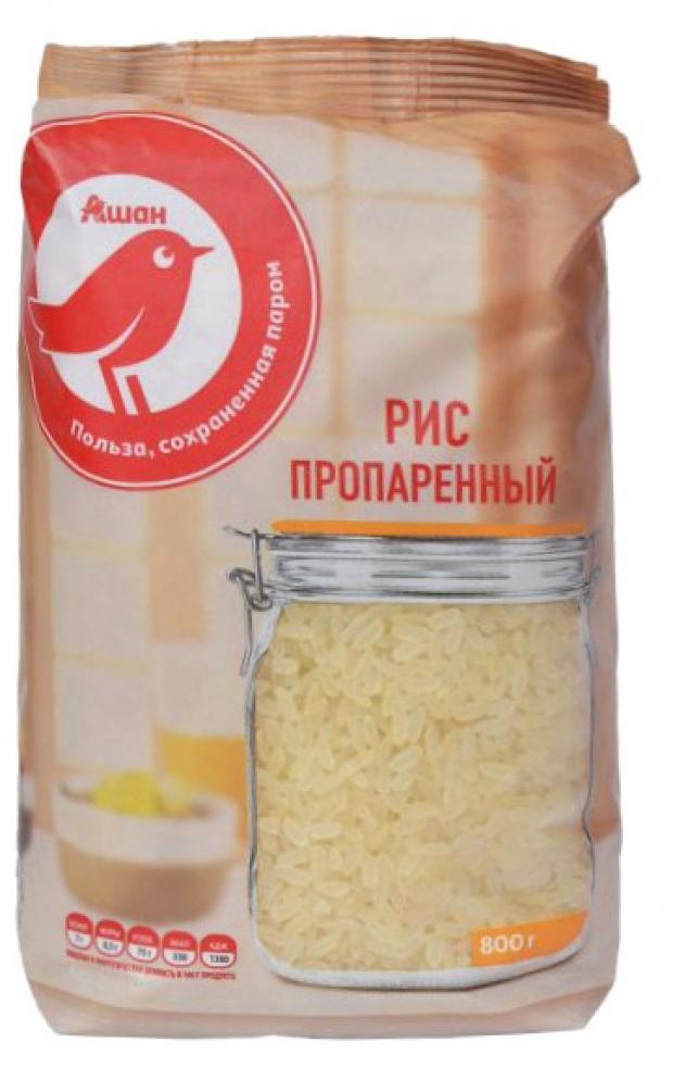 Рис АШАН Красная птица пропаренный, 800 г