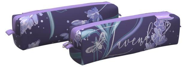 

Пенал ErichKrause Lavender квадро mini, 210x50x50 мм