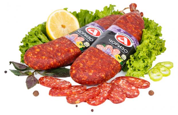 Колбаса сырокопченая АМКК Чоризо ( 0,6-1 кг), 1 упаковка ~0,8 кг