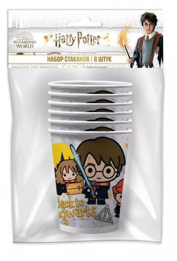 

Набор одноразовых стаканов Nd play Harry Potter бумага, 6х250 мл