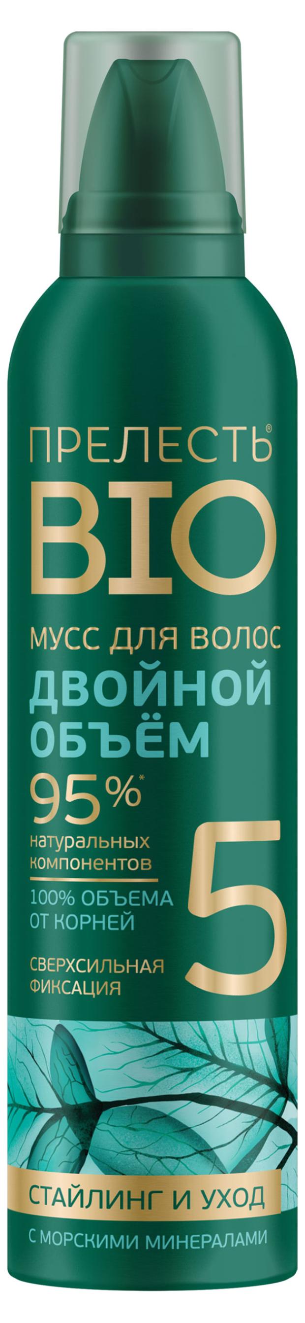 Мусс для волос Прелесть Био, 160 мл мусс для волос прелесть bio с морскими минералами сверхсильная фиксация 160 мл 3823641