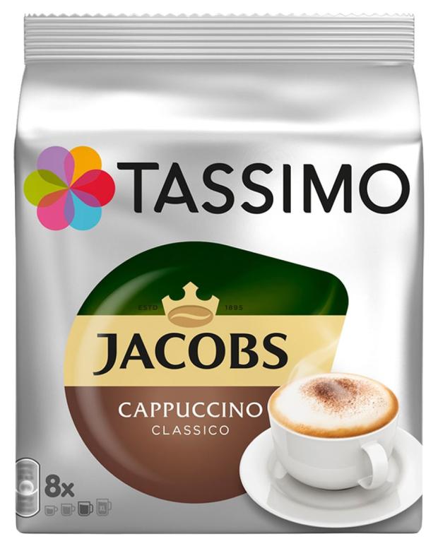 

Кофе в капсулах Jacobs Tassimo Cappuccino Classico 8 порций 16 капсул
