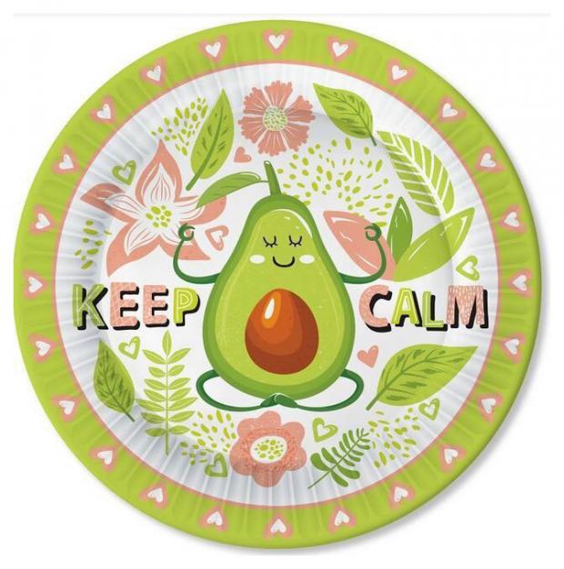 

Набор одноразовых тарелок Nd play Авокадо-1 бумага 23 см, 6 шт