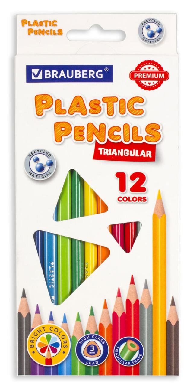 Карандаши цветные BRAUBERG Premium, 12 цветов
