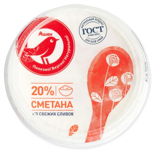 

Сметана АШАН 20%, 180 г