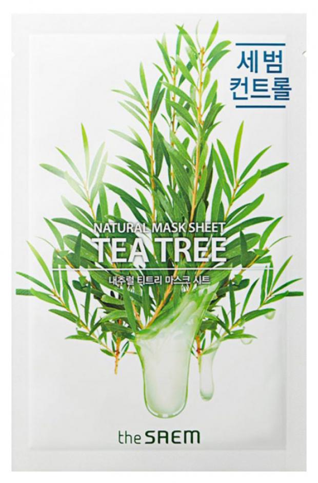 

Тканевая маска для лица с экстрактом масла чайного дерева The Saem Natural, 21 мл