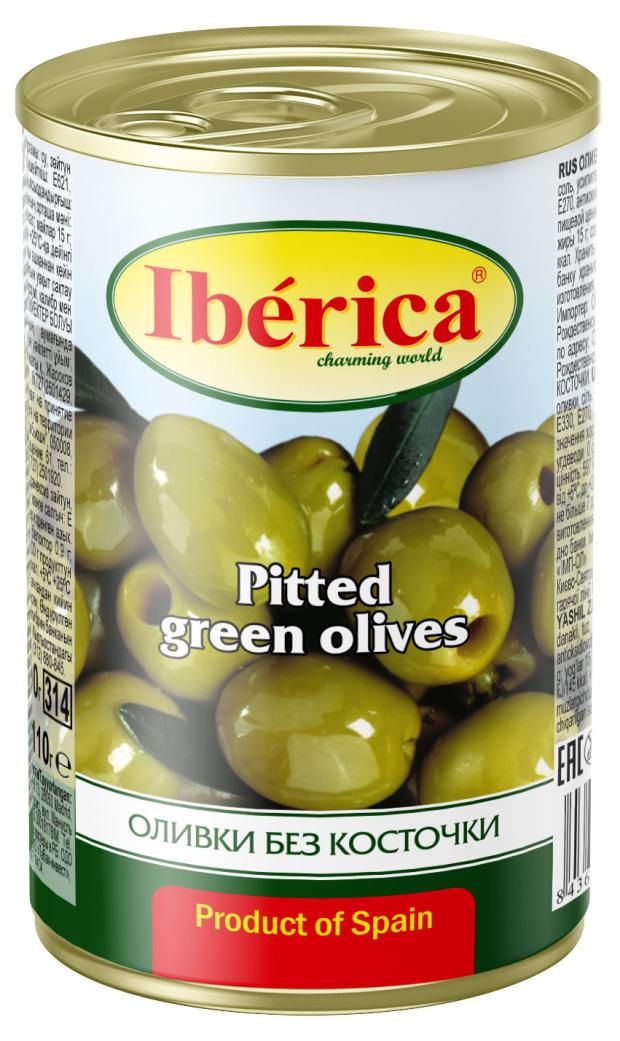

Оливки зеленые Iberica без косточки, 420 г
