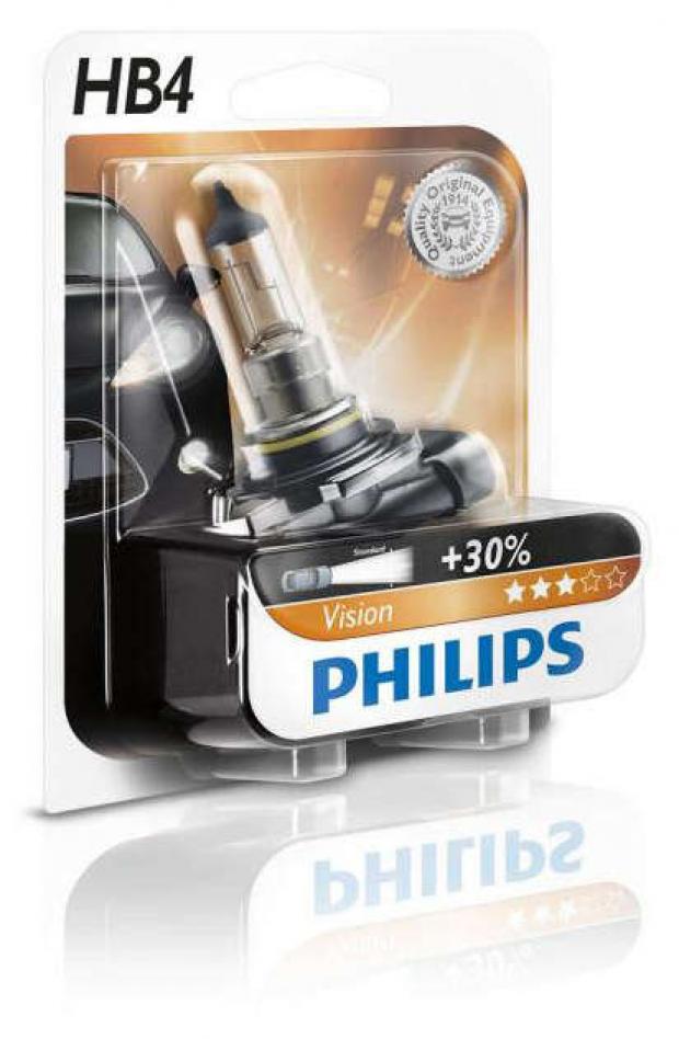 

Лампа галогенная Philips Vision Premium HB4 12V- 51W P22d