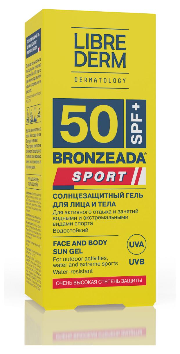 

Гель для лица и тела солнцезащитный Librederm Bronzeada SPF 50, 50 мл