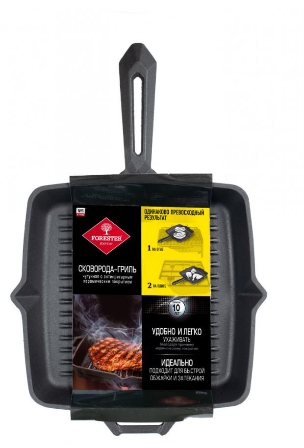 

Сковорода-гриль Forester чугунная, 30х44х4,5 см