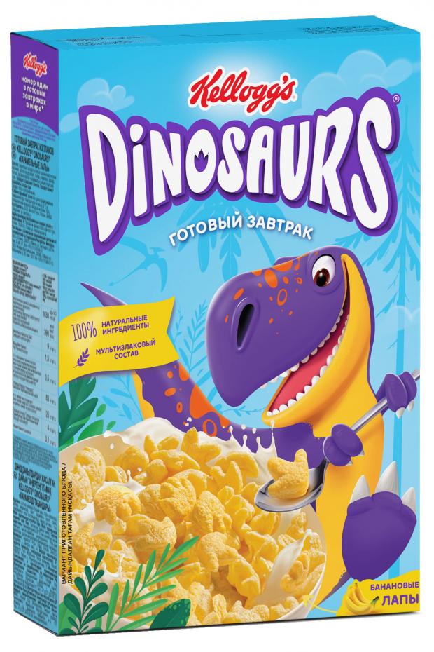 Готовый завтрак Kellogg's Dinosaurs Банановые лапки из злаков, 220 г