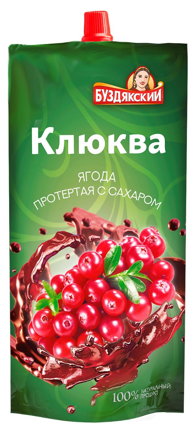 Клюква протертая Буздякский с сахаром, 280 г