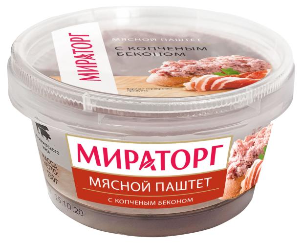 

Паштет Мираторг с копченым беконом, 130 г