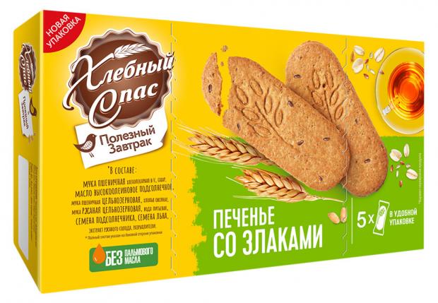 

Печенье «Хлебный Спас» Полезный Завтрак со злаками, 160 г