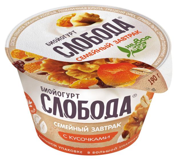 

Биойогурт Слобода с гранолой и изюмом 5% БЗМЖ, 190 г