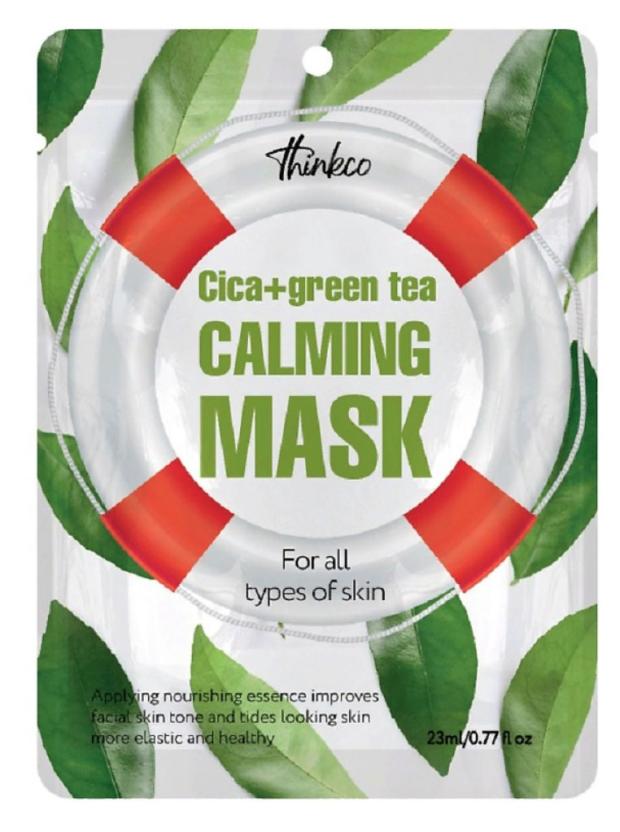 

Маска тканевая для лица Thinkco Cica + Green Tea с центеллой азиатской, 23 мл