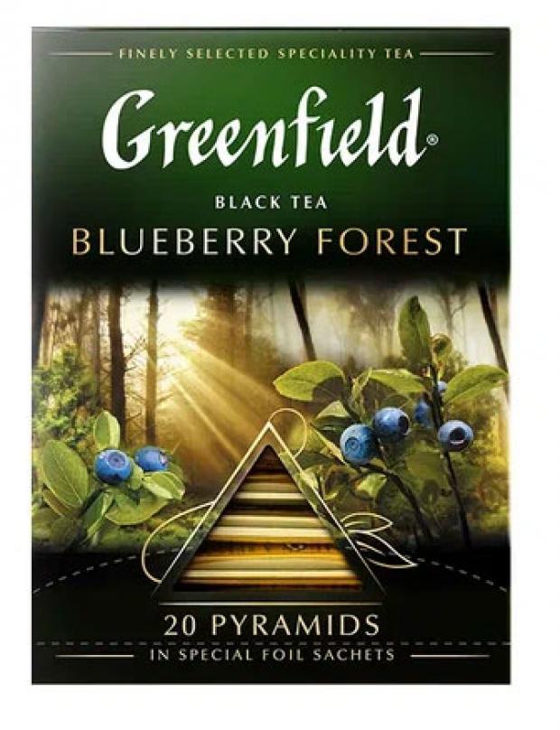 

Чай черный Greenfield Blueberry Forest в пирамидках, 20 шт