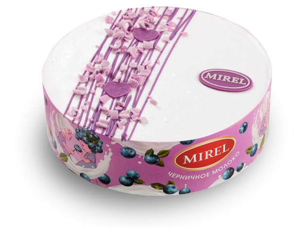 Торт MIREL Черничное молоко, 750 г торт бисквитный mirel крем брюле 750 г