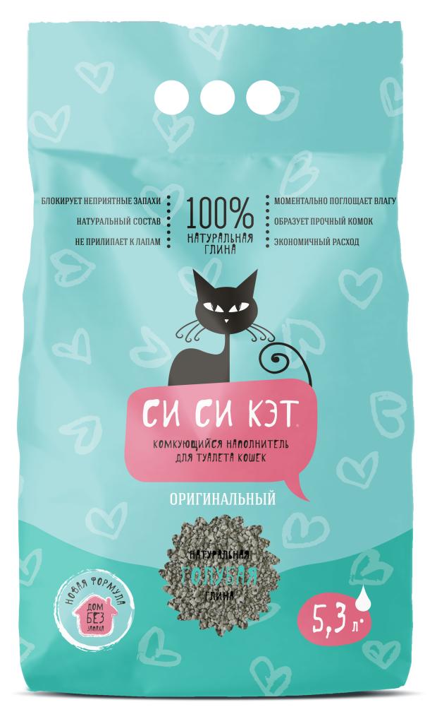 Наполнитель для кошачьего туалета СиСиКэТ комкующийся, 5.3 л