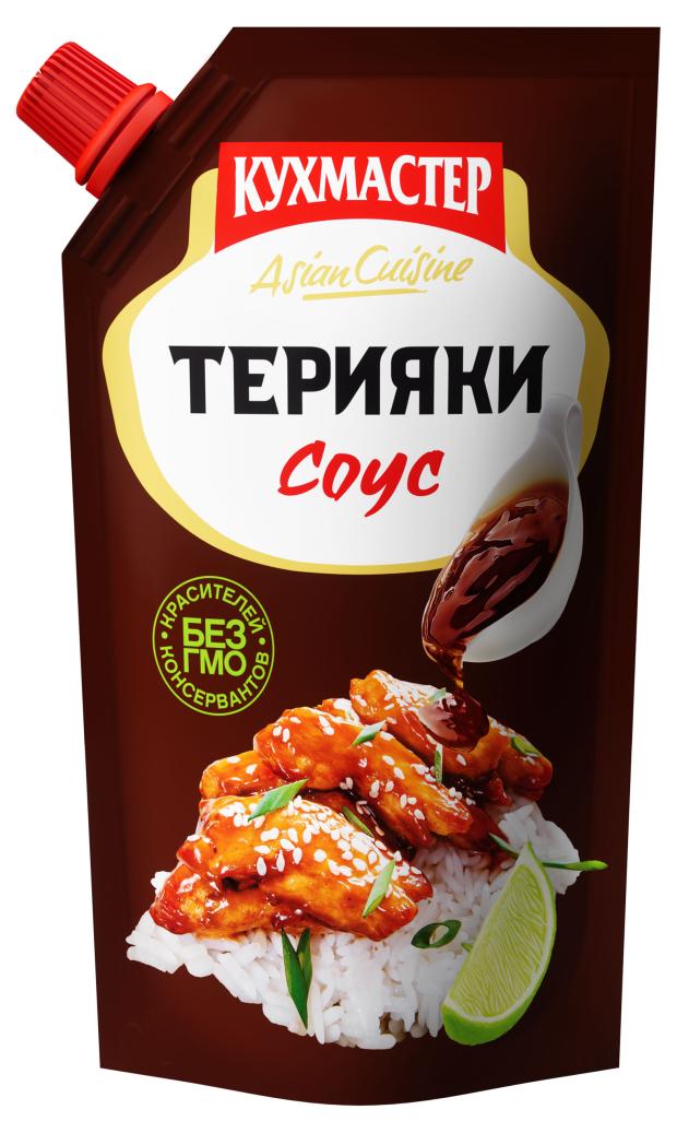 Соус КУХМАСТЕР терияки, 230 г соус кухмастер сацебели 300 г