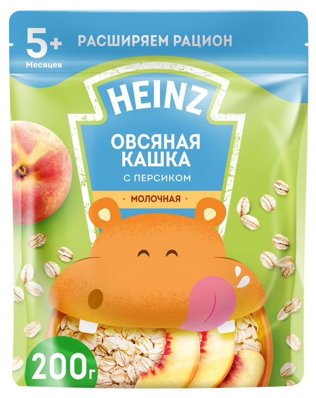 Кашка молочная Heinz овсяная с персиком с 5 мес., 200 г