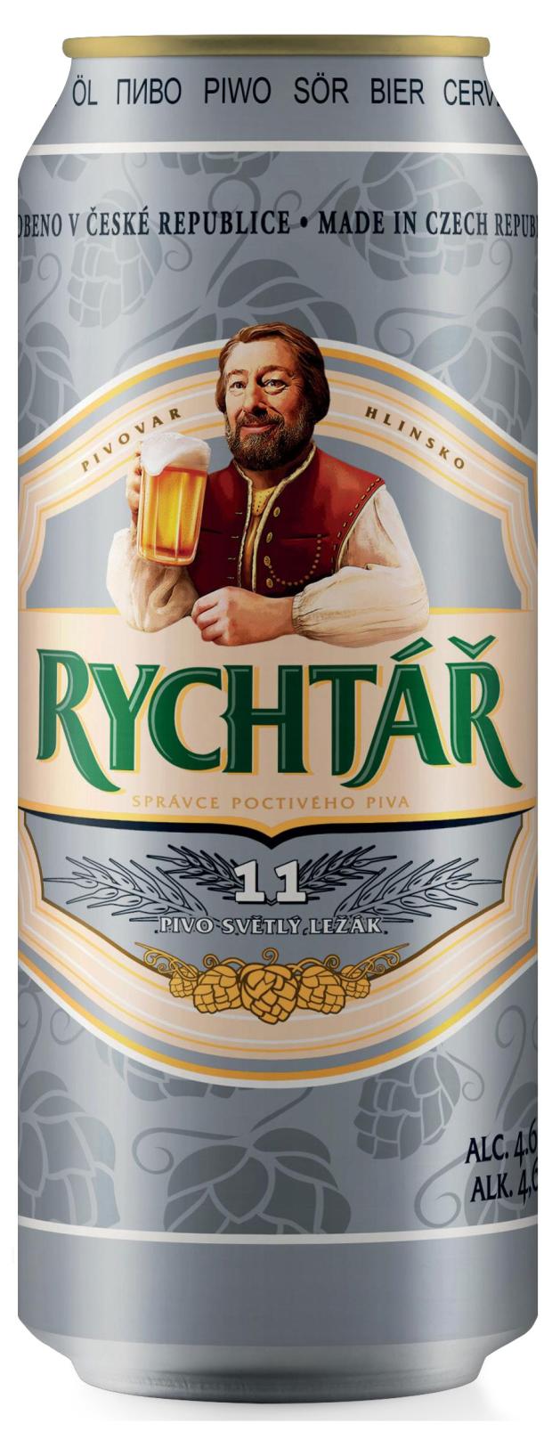 

Пиво Rychtar светлое 4,6%, 500 мл
