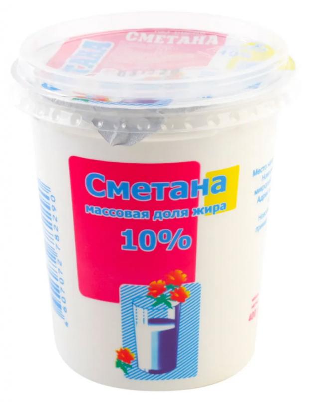 Сметана Племзавод Ирмень 10% БЗМЖ, 400 г