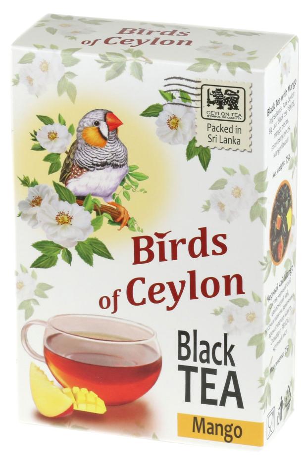 Чай черный Birds of Ceylon Манго листовой, 75 г
