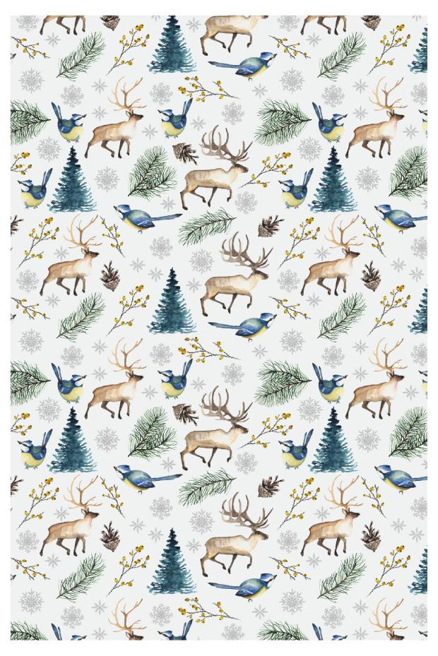 

Полотенце NAT Лесной олень, 40х60 см