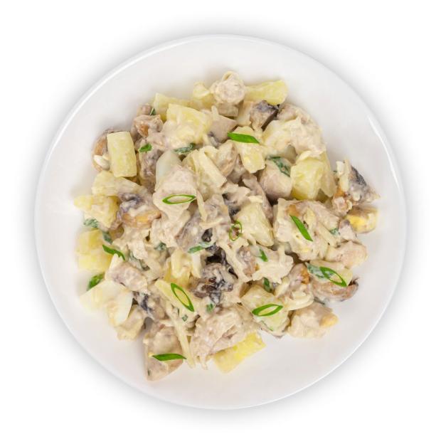 Салат АШАН Куриный с ананасами, вес