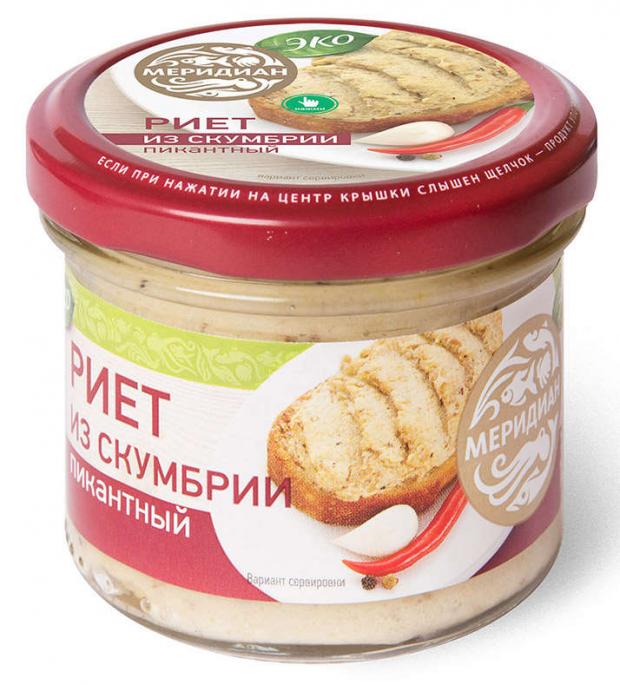 Риет из скумбрии Меридиан Пикантный, 100 г