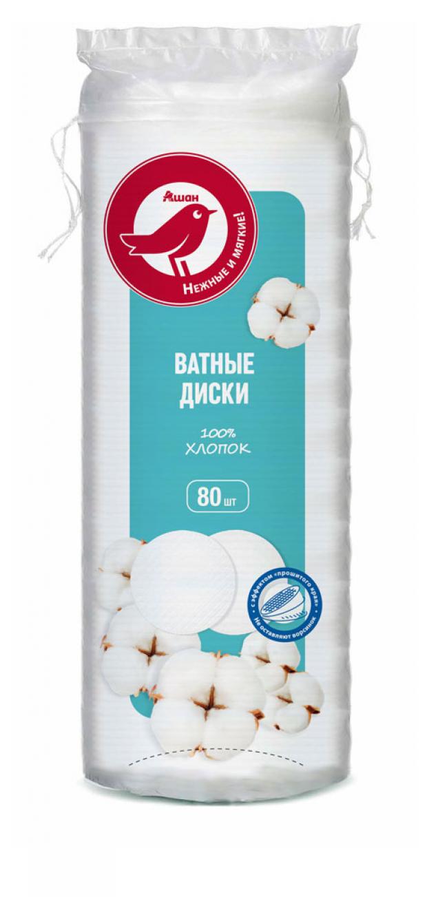 

Ватные диски АШАН, 80 шт