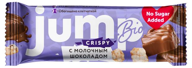 Батончик JUMP Crispy с молочным шоколадом и воздушным рисом, 40 г