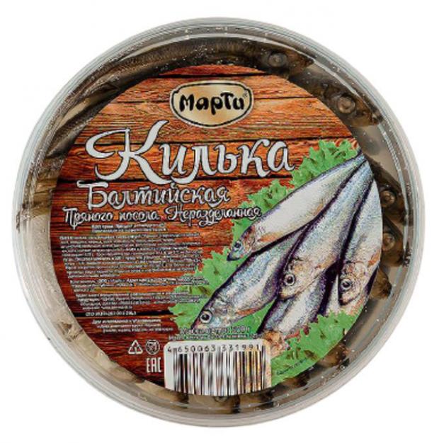 

Килька пряного посола Марти Балтийская неразделанная, 500 г