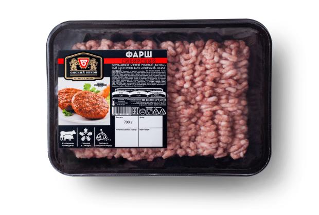 Фарш Омский бекон Сибирский охлажденный, 700 г