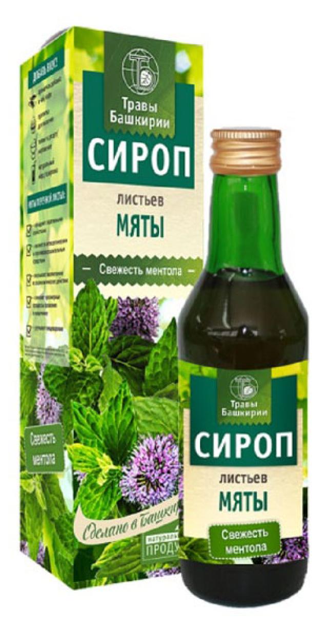 Сироп Травы Башкирии из листьев мяты, 240 мл