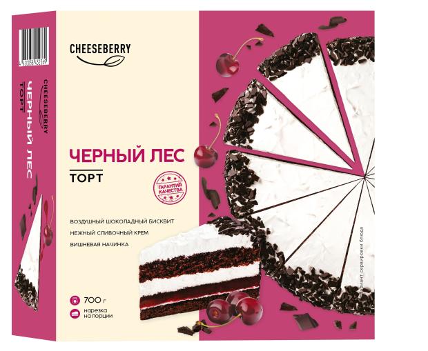 

Торт Cheeseberry Черный лес замороженный, 700 г