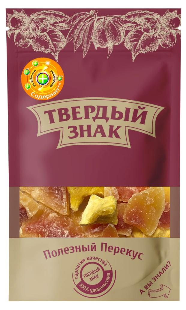 Смесь из цукатов Твердый знак папайя-ананас, 90 г
