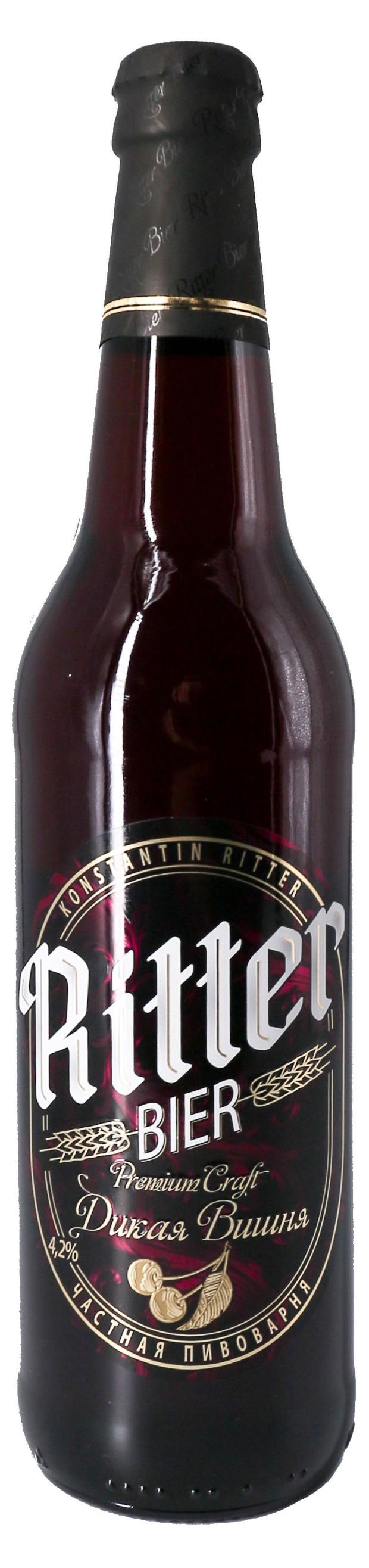 Пивной напиток Konstantin Ritter Wild Cherry фильтрованный пастеризованный, 500 мл