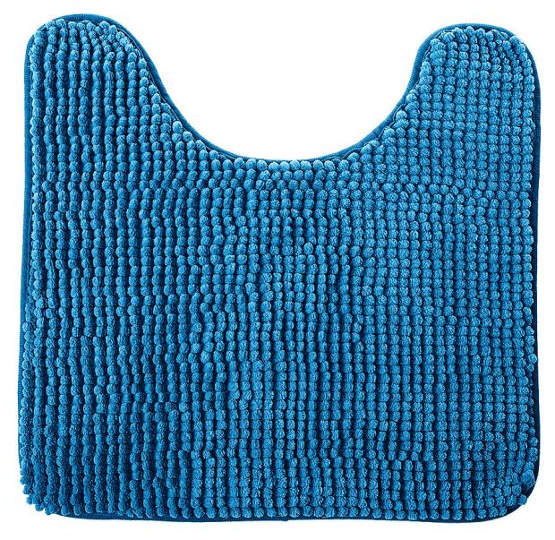 

Коврик для туалета Fresh Code Шенилл из микрофибры синий, 45х45 см
