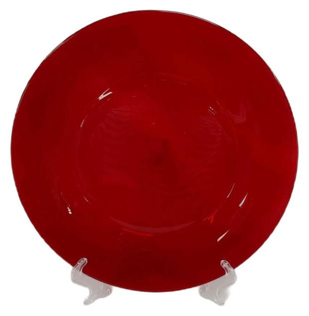 

Тарелка обеденная красная, 25 см